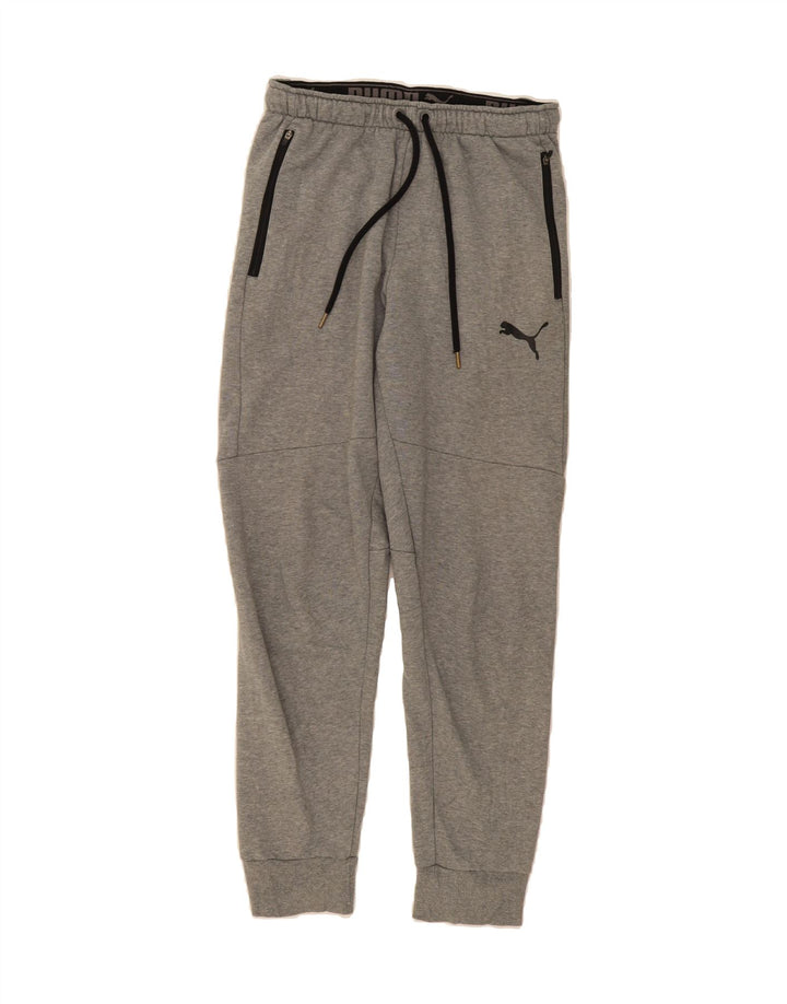 PUMA Mens Graphic Tracksuit Trousers Joggers Medium  Grey Vintage Puma and Second-Hand Puma from Messina Hembry 