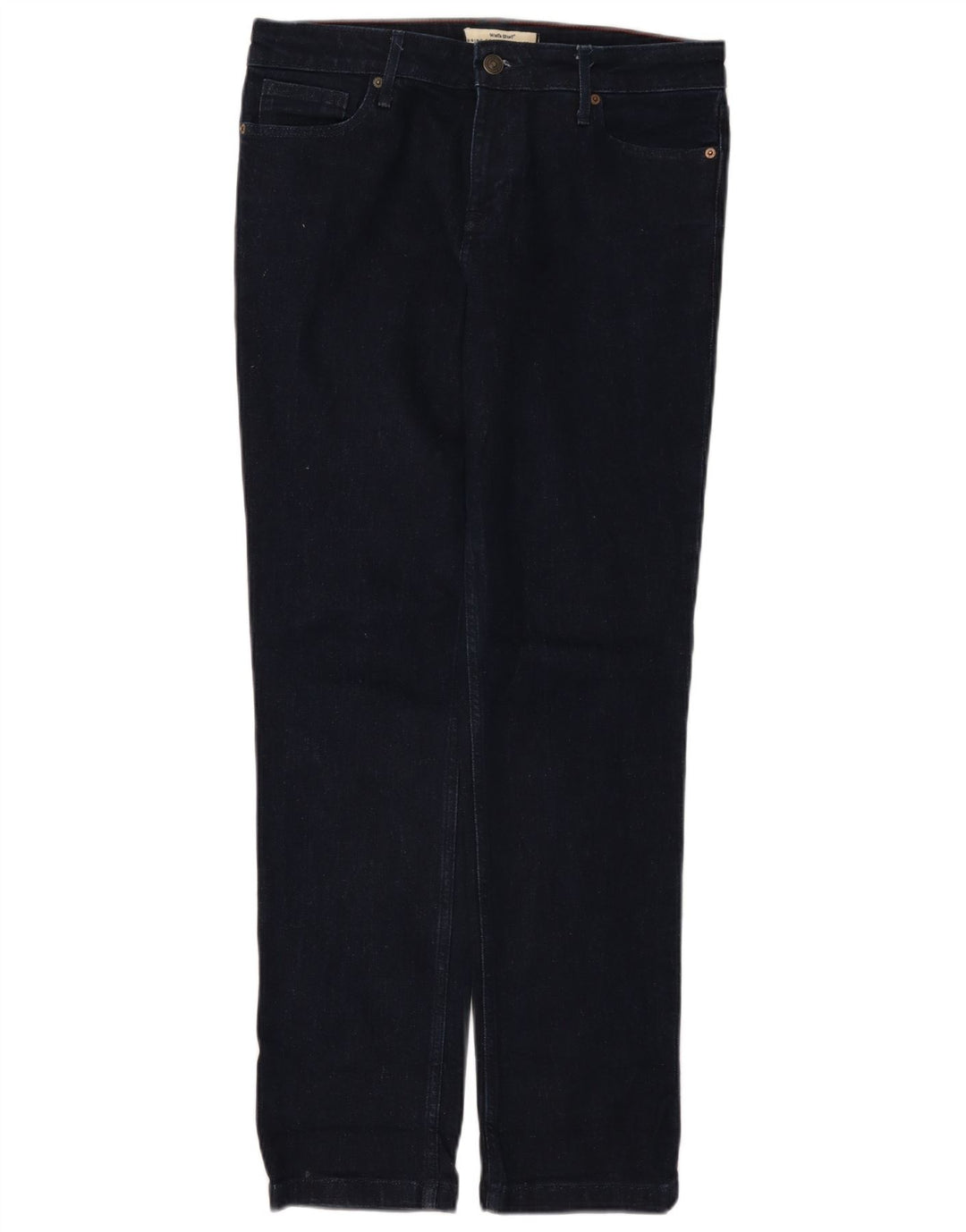 White Stuff Womens Straight Jeans UK 12 Medium W32 L30 Navy Blue Cotton