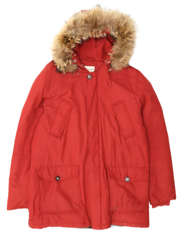 Gas muška parka jakna s kapuljačom UK 40 Large Burgundy