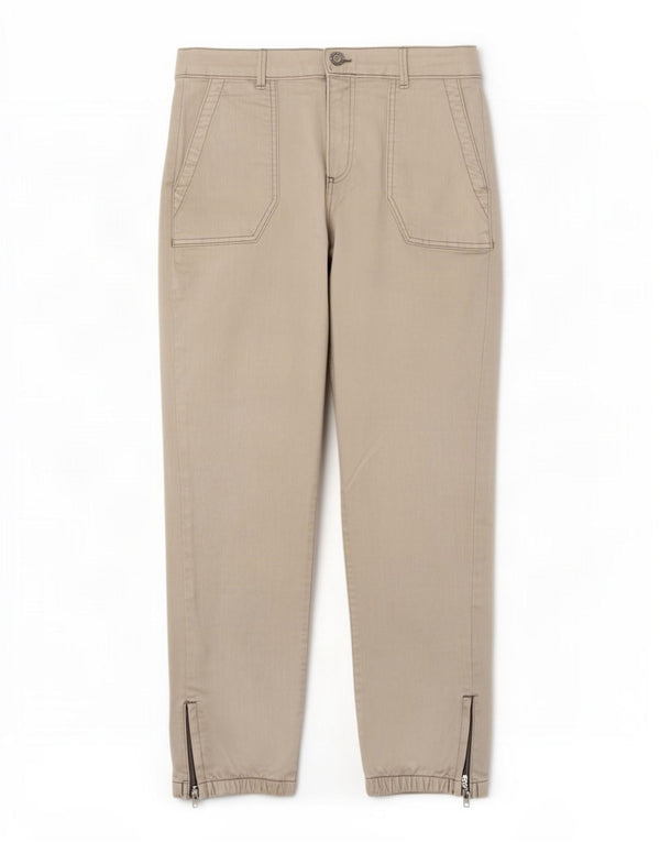 Marks & Spencer Pantalones cargo de cintura alta para mujer UK 12 Medium W30 L25 Beige