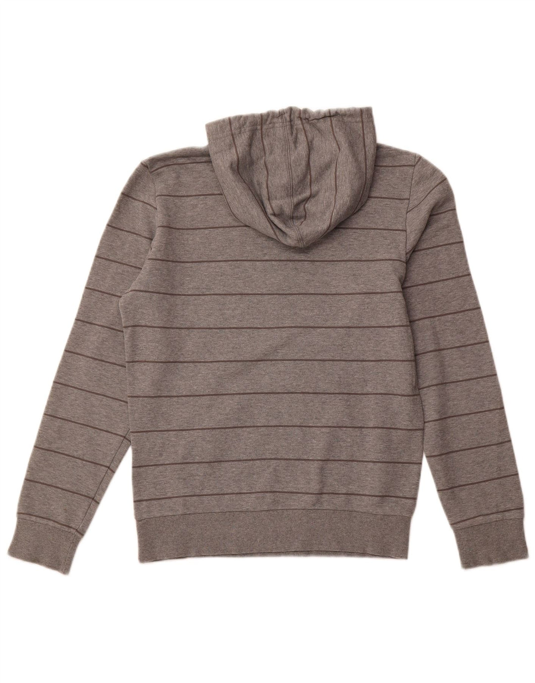 Felpa con cappuccio da uomo Puma piccola in cotone a righe grigie