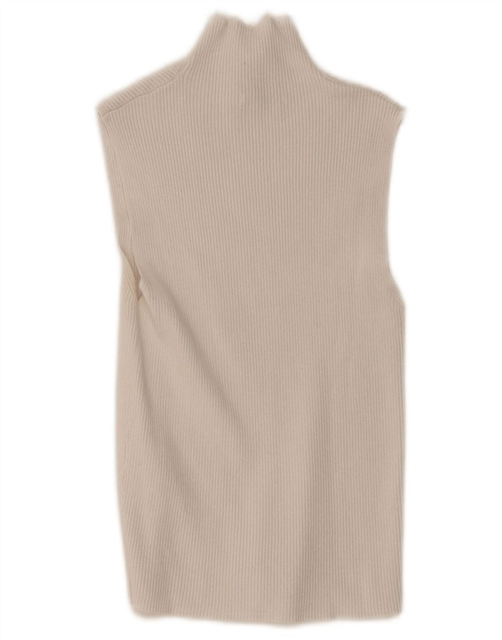 Zara Womens Vest Top UK 8 Small White Viscose
