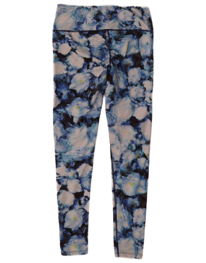 Legginsy damskie Athleta UK 10, małe, wielokolorowe, z poliestru w kwiaty
