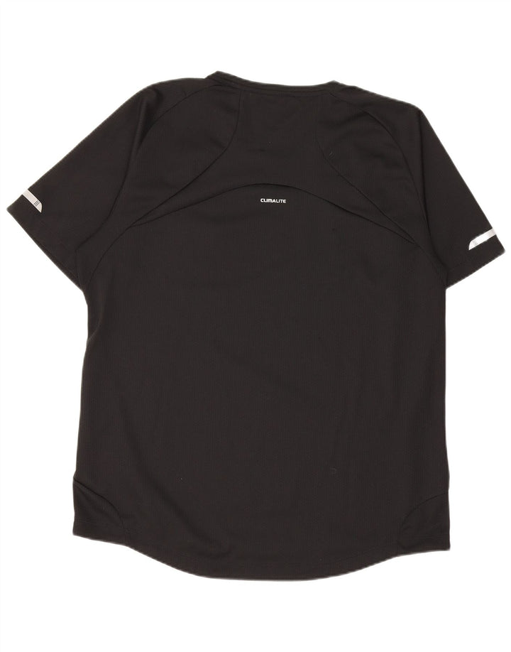 ADIDAS Mens Climalite T-Shirt Top Large Black Polyester