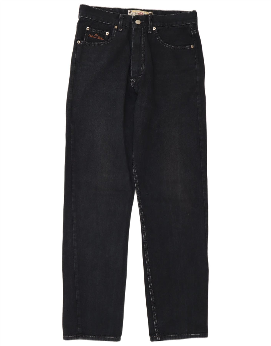 Mash Jean droit homme IT 46 Small W32 L32 bleu marine coton