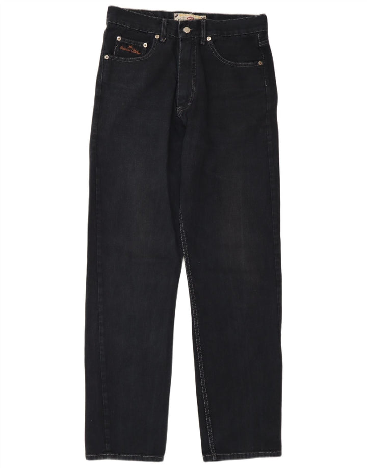 Mash Jean droit homme IT 46 Small W32 L32 bleu marine coton