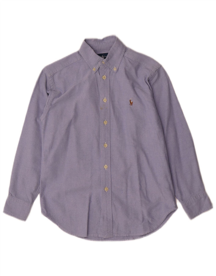 Ralph Lauren drengeskjorte 7-8 år blå bomuld