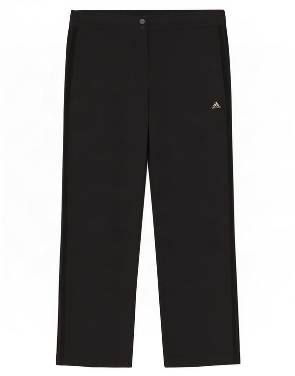 Pantaloni impermeabili dritti da donna Adidas UK 16 Large W36 L28 nylon nero
