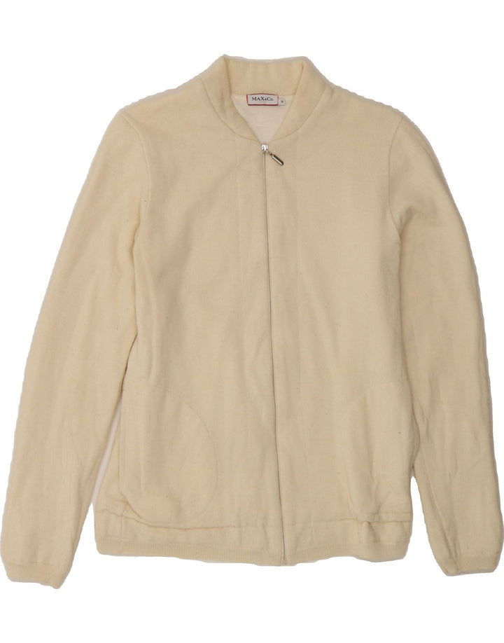 MAX & CO. Womens Cardigan Sweater UK 12 Medium Off White Wool Vintage Max & Co. and Second-Hand Max & Co. from Messina Hembry 