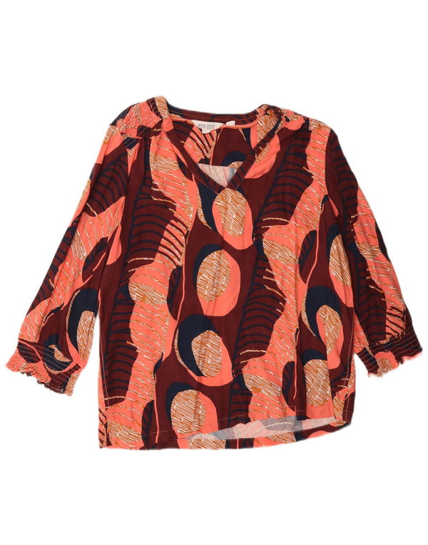 White Stuff Womens Blouse Top UK 14 Large Multicoloured Geometric