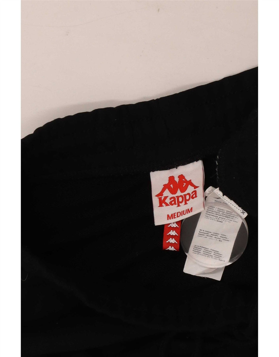 Kappa Womens Graphic Skirt UK 14 Medium Black Colourblock Cotton