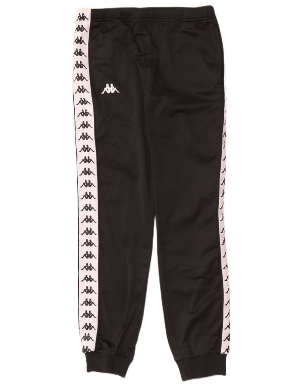 Kappa Pantalon de Survêtement Graphique Joggers XS Homme Noir Colourblock