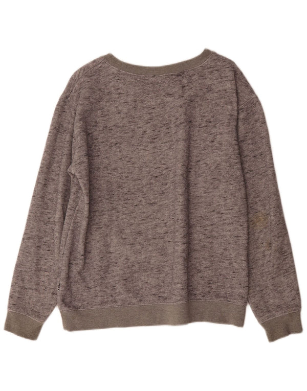 Vans Sweat-shirt graphique pour femme UK 44, gris moyen, coton moucheté