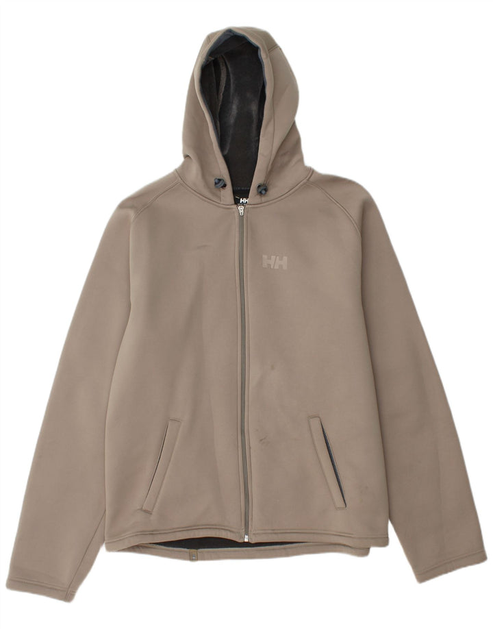 Мужская ветровка HELLY HANSEN с капюшоном UK 40, большой серый полиэстер