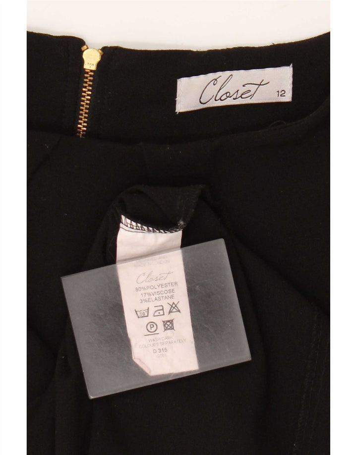 Abito tubino da donna CLOSET UK 12 poliestere nero medio