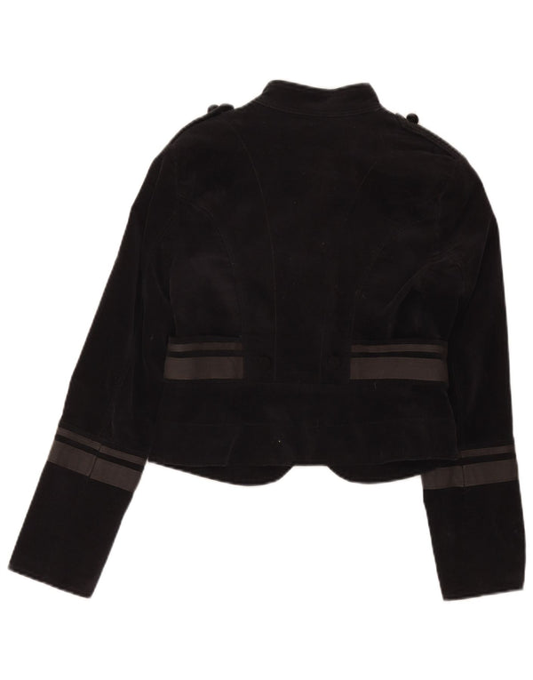 Zara Γυναικείο μπουφάν Bolero UK 8 Small Black Colourblock Βαμβακερό
