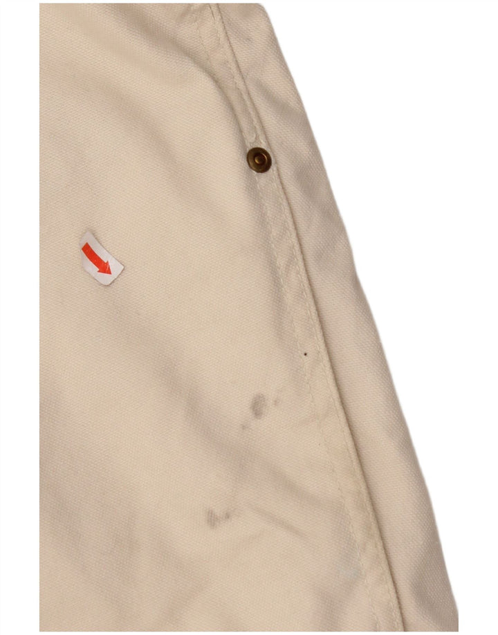 ZARA Mens Bomber Jacket UK 36 Small Beige Cotton