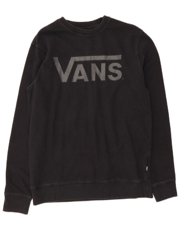 Vans Herre Sweatshirt Jumper Medium Sort Bomuld