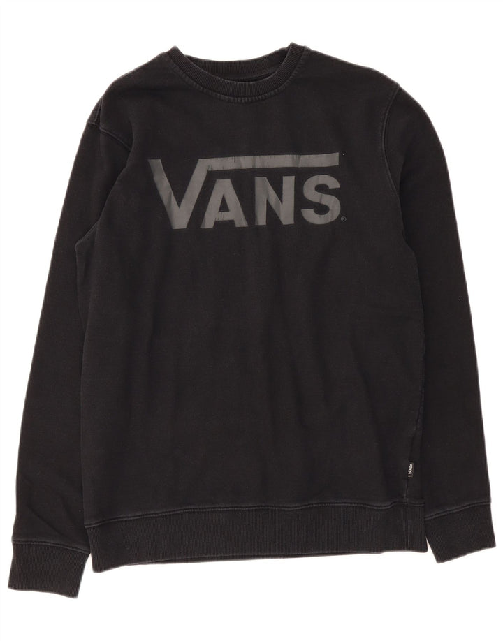 Vans Herre Sweatshirt Jumper Medium Sort Bomuld