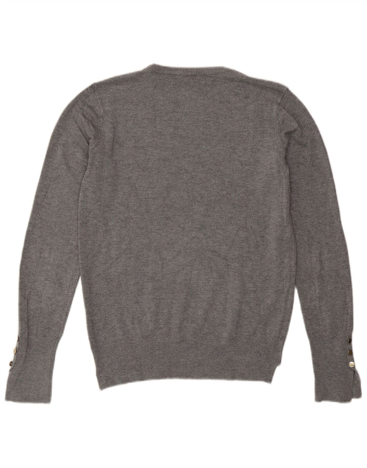Zara Dametrøjetrøje med rund hals DK 12 Medium Grå