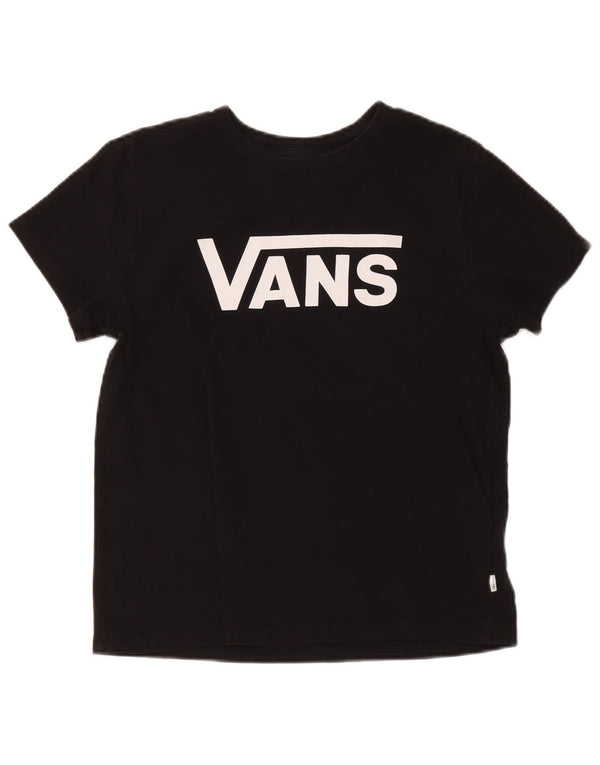 Vans Camiseta gráfica para mujer Top UK 46 Large Black Cotton