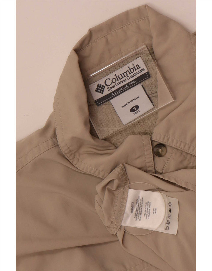 Columbia Herrenhemd Small Beige Nylon
