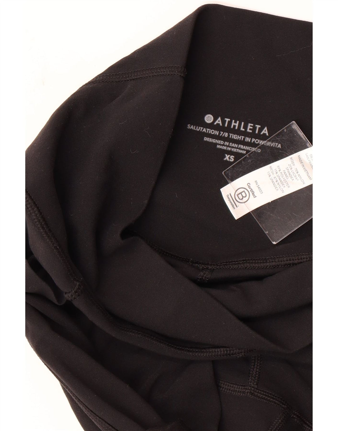 ATHLETA Womens Crop Leggings UK 4 XS Black Nylon