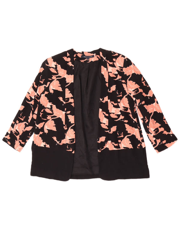 French Connection Chaqueta tipo blazer holgada para mujer UK 8 Small Black Floral