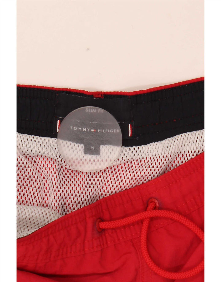 Tommy Hilfiger Mens Slim Fit Swimming Shorts Medium  Red