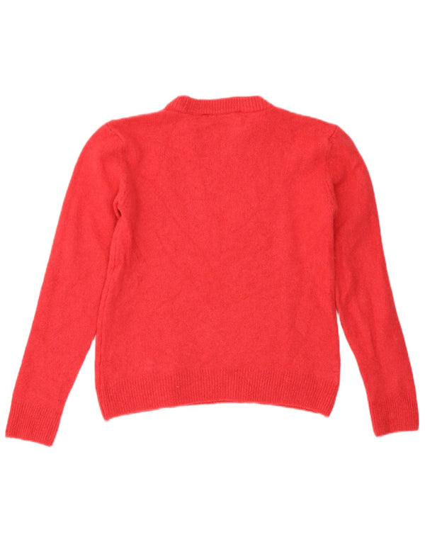 Maglione corto girocollo da donna Zara UK 10 piccolo rosa