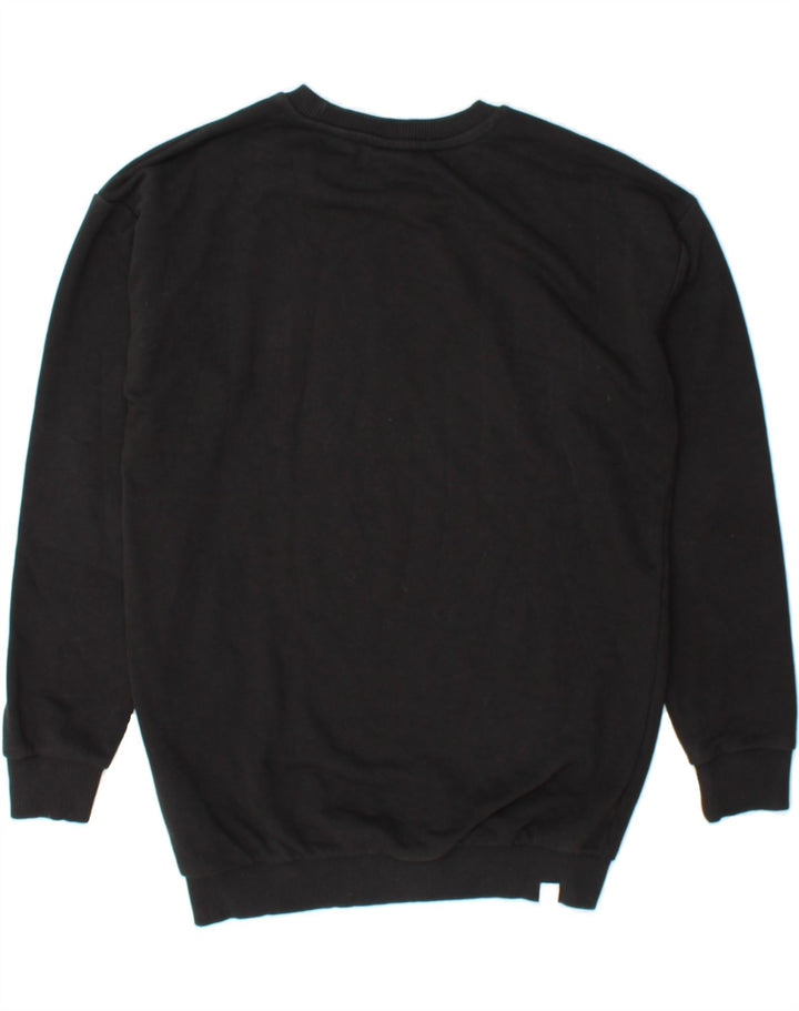 PUMA Womens Graphic Sweatshirt Jumper UK 8 Small Black Cotton Vintage Puma and Second-Hand Puma from Messina Hembry 