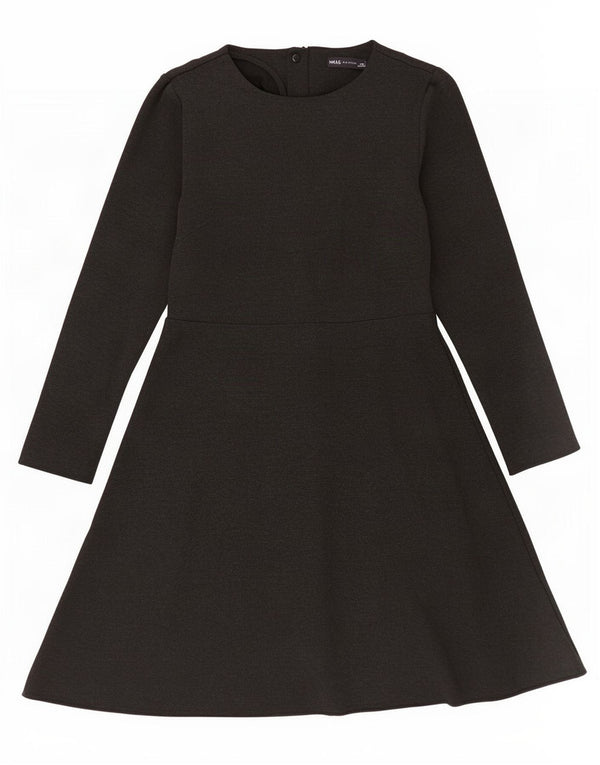 Marks & Spencer Vestido acampanado de manga larga para mujer UK 8 Small Viscosa gris