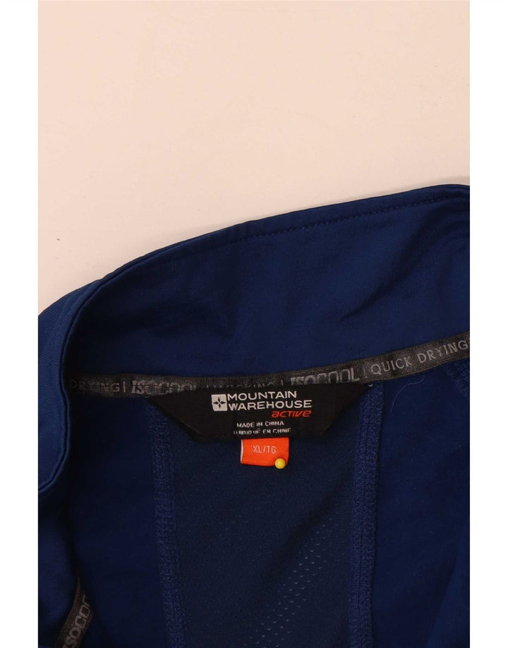 Mountain Warehouse Mens Tracksuit Top Jacket XL Navy Blue Polyester