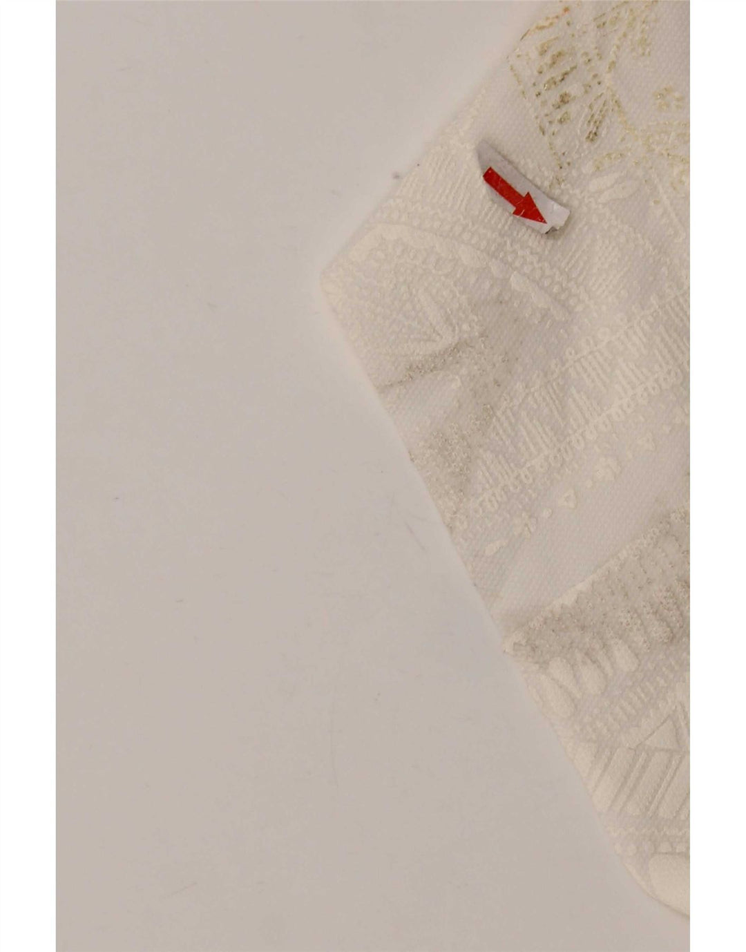 Abito a trapezio da donna Zara UK 12 medio bianco con motivo cachemire
