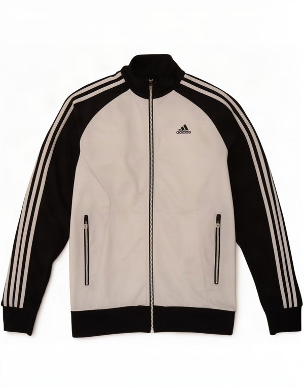 Adidas Mens Tracksuit Top Jacket UK 34/36 Pequeno Branco Colorblock