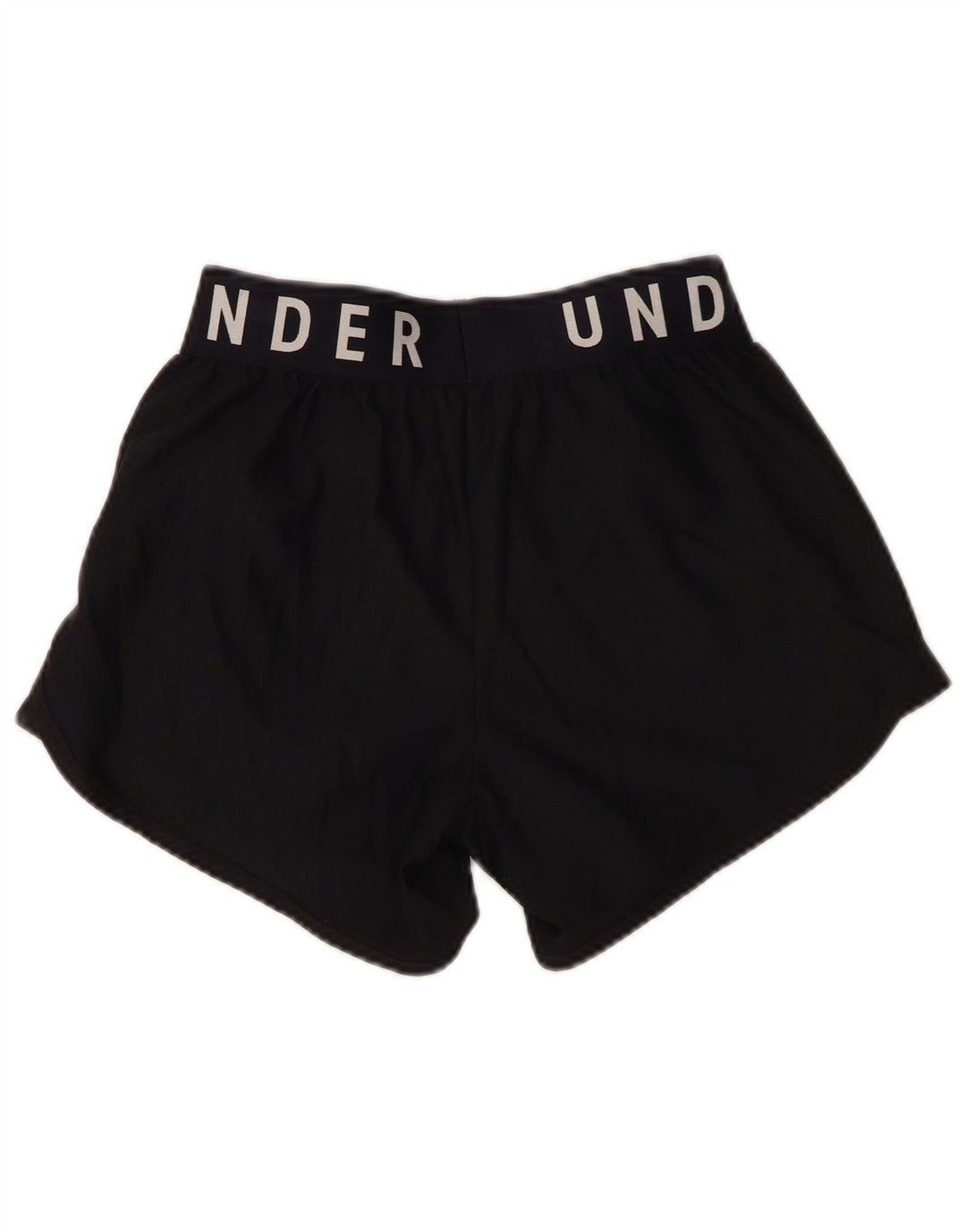 Under Armour Womens Graphic Sport Shorts UK 10 Small Black Polyester