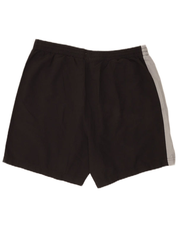 Umbro Herren-Sportshorts XL, schwarzes Colourblock-Polyester