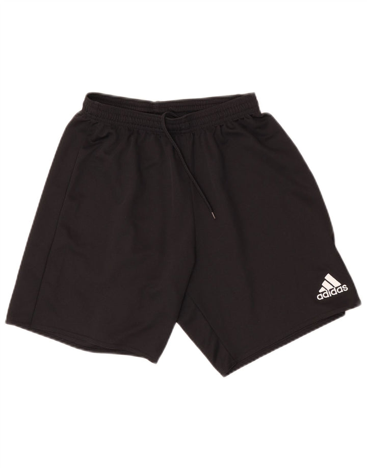 Pantaloncini sportivi Adidas da uomo piccoli in poliestere nero