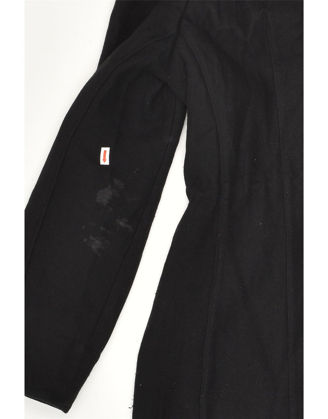 PEUTEREY Womens Hooded Overcoat IT 42 Medium Black Wool | Vintage PEUTEREY | Thrift | Second-Hand PEUTEREY | Used Clothing | Messina Hembry 