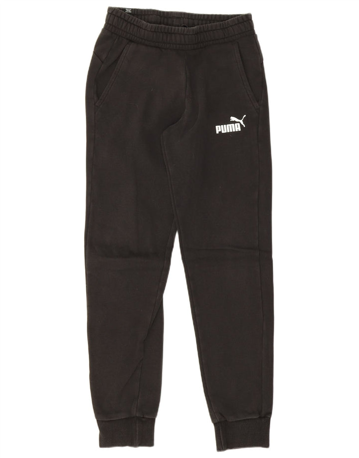 Puma Mens Tracksuit Trousers Joggers Small  Black Cotton