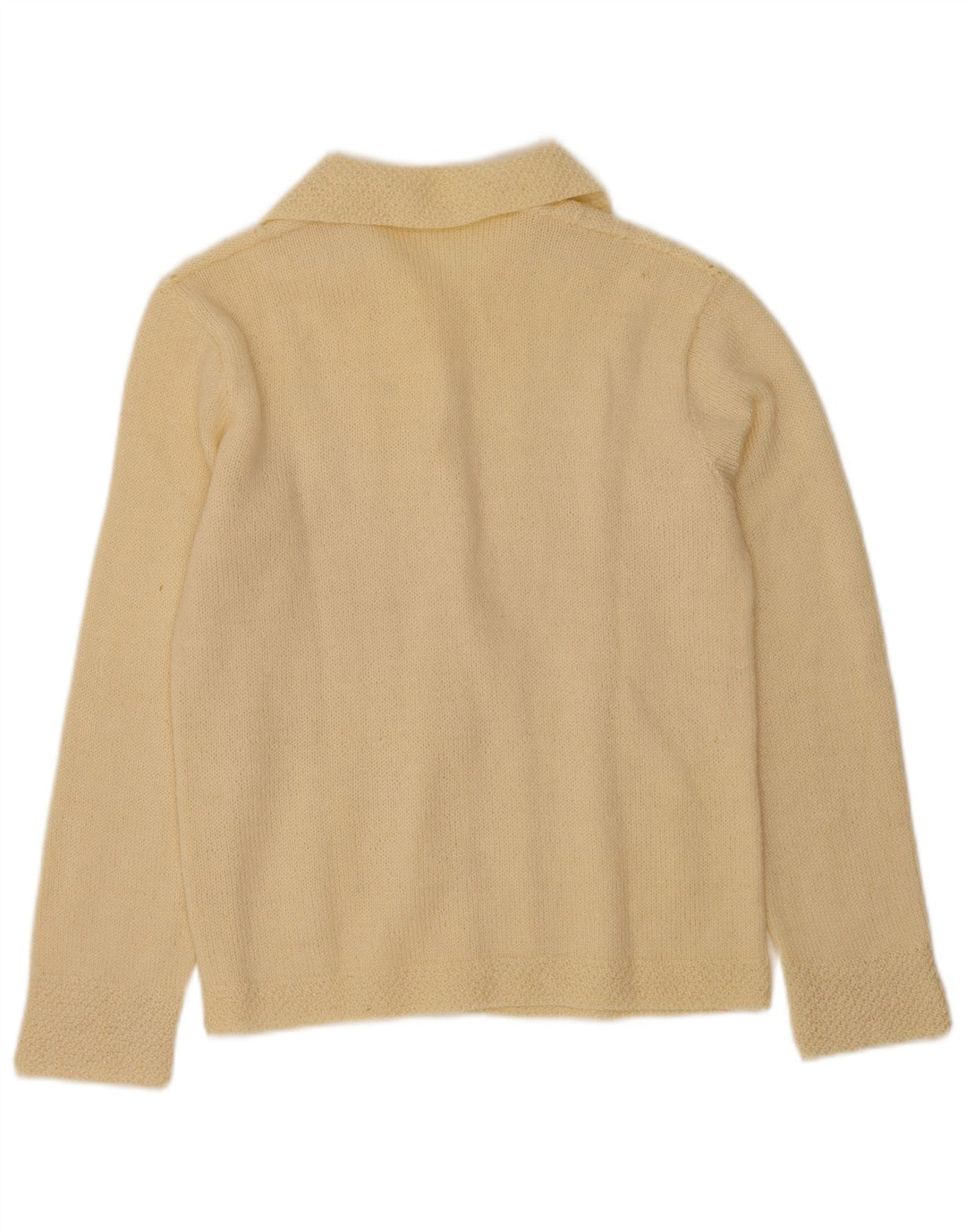 Vintage Womens Cardigan Sweater UK 12 Medium Beige