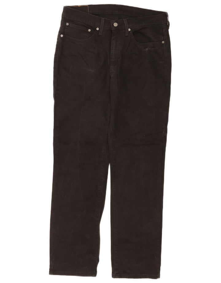 Levi's Herren 514 Straight Jeans W34 L32 Schwarze Baumwolle