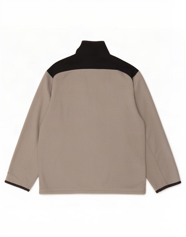Champion Mens Fleece Jacket UK 40 Large Grey Colourblock Polyester