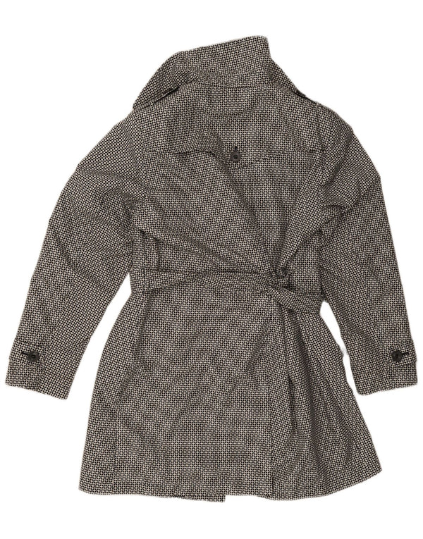 Trench da donna Marks & Spencer UK 18 XL Poliestere geometrico nero