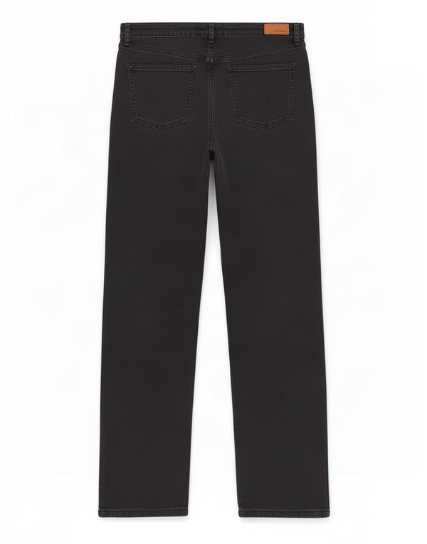 Fat Face Jean droit pour femme UK 14 Large W34 L30 Noir Coton