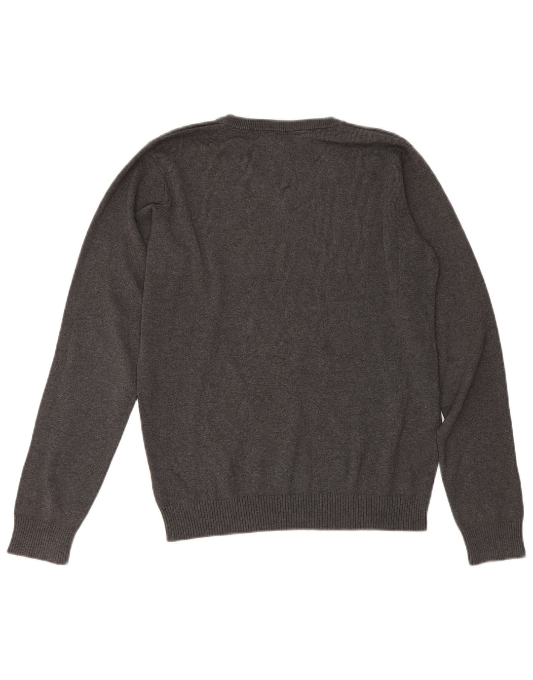 Marks & Spencer Boys V-Neck Jumper Sweater 13-14 Years Grey Cotton