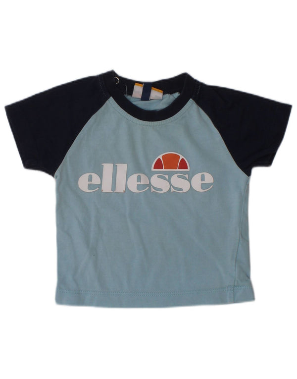 Γραφικό μπλουζάκι Ellesse Baby Boys Top 3-6 μηνών Μπλε χρώματος βαμβακερό