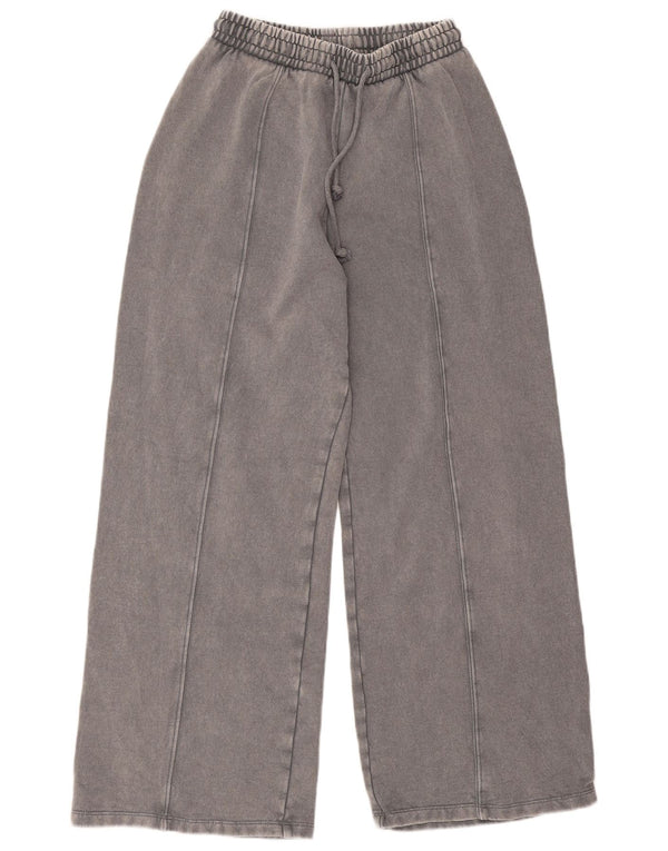Zara Womens Tracksuit Bukser med brede ben UK 12 Medium Grey