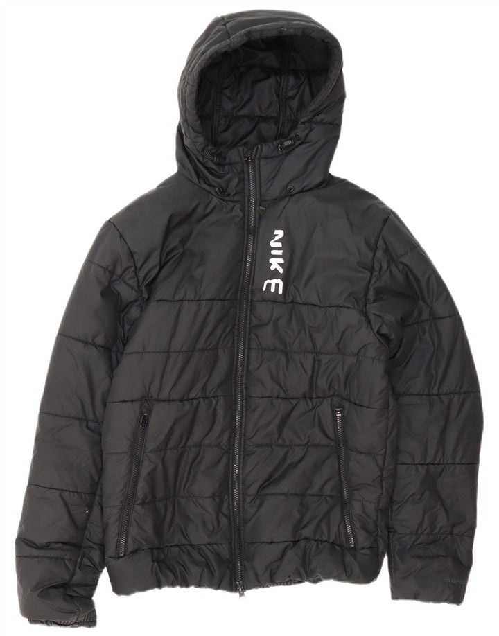 Nike Herre Therma-Fit, polstret hættejakke UK 38 Medium Sort Polyester