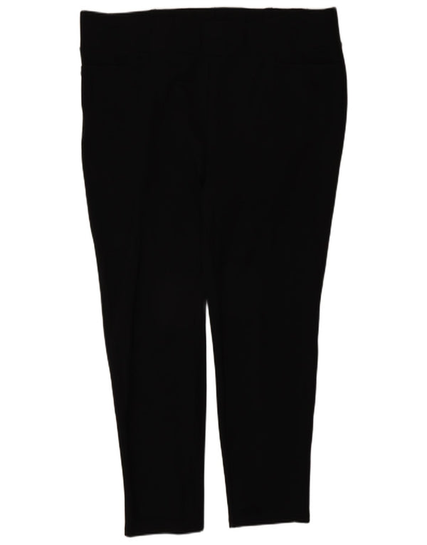 Marks & Spencer Γυναικείο αυτόγραφο Cropped Παντελόνι UK 18 XL W38 L27 Μαύρο